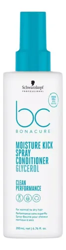 Acondicionador Schwarzkopf 200 Ml Moisture Kick Spray Para Cabello Normal Repara y Fortalece, Aporta Brillo Elasticidad y Vitalidad
