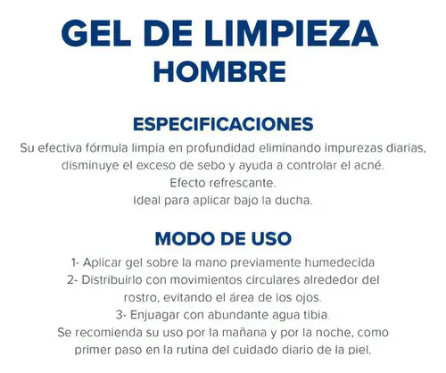 Gel De Limpieza Dermaglós Hombres Refrescante 100g Día/noche