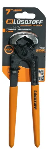 Tenaza Carpintero 7 Pulgadas 180mm Cromo Vanadio Lusqtoff