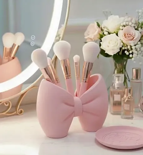 Organizador Moño Lazo Porta Brochas Lapicero Coquette