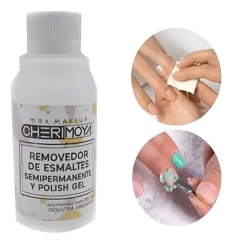 Removedor De Esmalte Semipermanente Cherimoya Uñas Gel 120ml