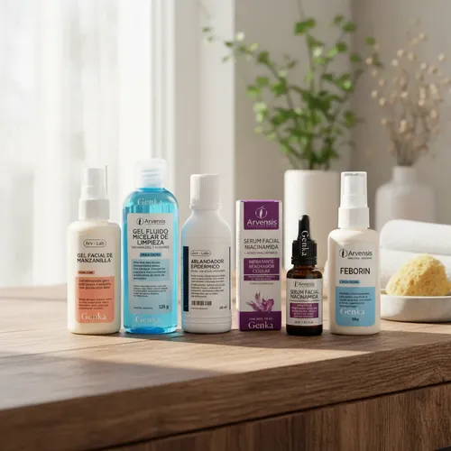 Kit Skincare Piel Grasa Anti Acne Sebo X5 Productos Arvensis