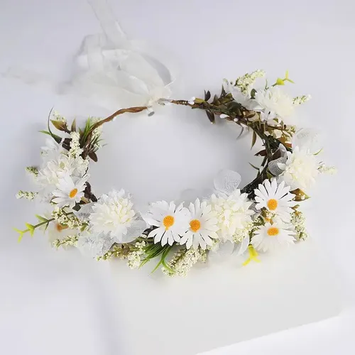 Corona De Flores Y Margaritas Con Forma De Bola, 22 #small,