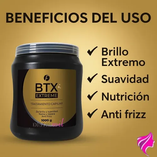 Bótox Capilar Frilayp BTX Extreme de 1 L para Hidratación y Reconstrucción Profunda