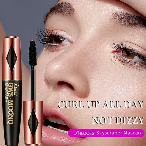 Máscara De Pestañas 4d Silkfiber Antitinte Para Ojos, Color