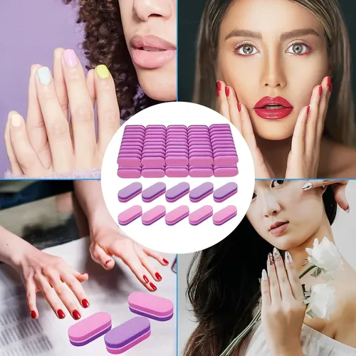 Paquete De Mini Pulidores De Uñas, 100 Bloques Pequeños De P