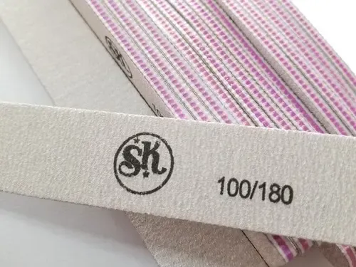 Limas Grises Sk / Fn X 25 Unidades 100/180 Uñas Esculpidas