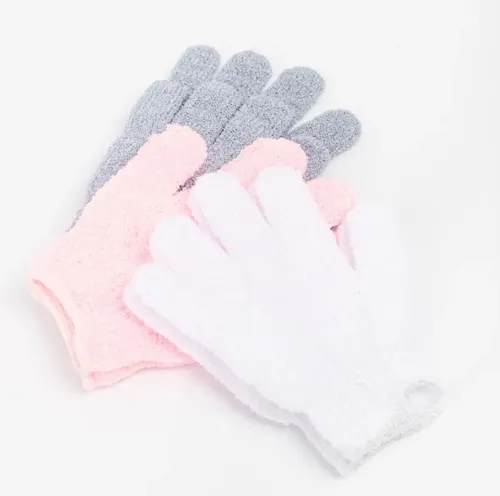 Guantes Exfoliantes Corporales y Faciales City Girl Fibra Sintética