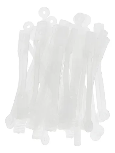 50pcs / Pack Salon Rubber Band Hair Rod Clip Accesorio Claro