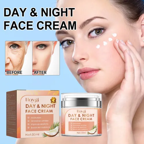 Crema Reafirmante Facial Hoygi Para Arrugas E Iluminar