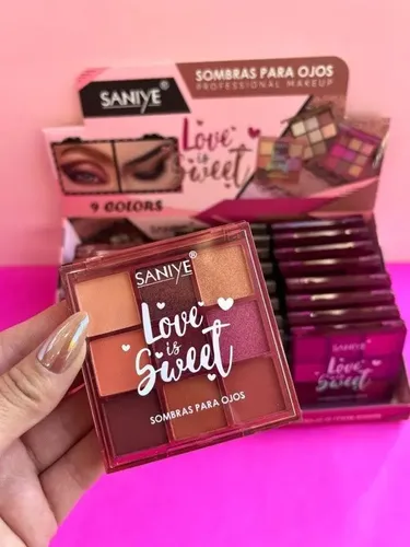 Paleta Sombras Maquillaje Ojos 9colores Love Is Sweet Saniye