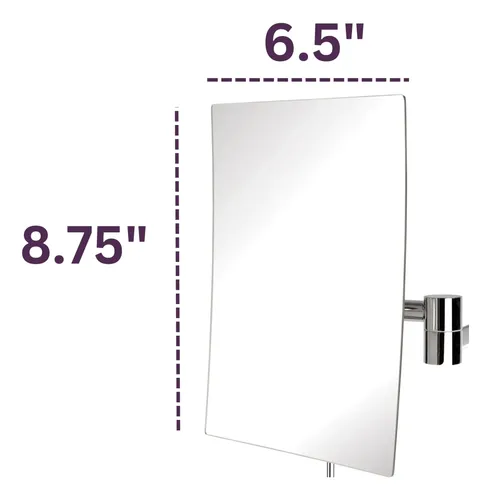 Espejo De Maquillaje Jerdon Jrt695n De Pared Con Aumento 5x