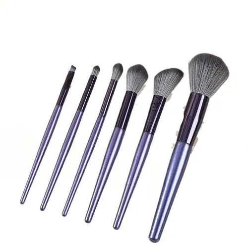 6 Brochas De Maquillaje Profesionales Suaves Para Uso Facial