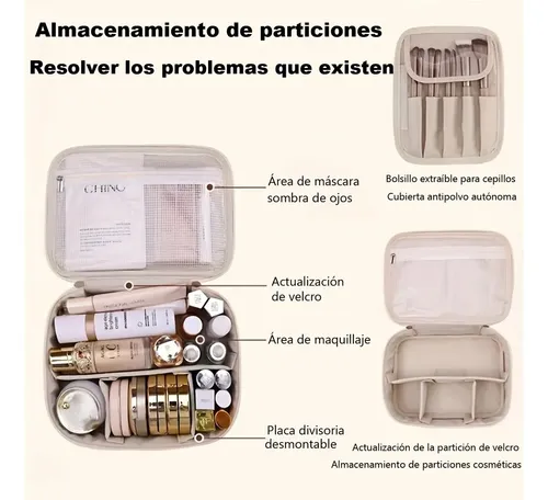 .1pcs Neceser Cosmetiquera Viaje Multicapa Gran Capacidad