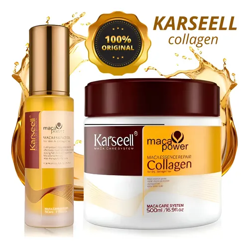 Kit Capilar Karseell Maca Power Máscara 500g + Aceite Capilar 50ml