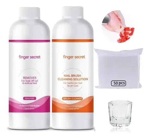 Kit Limpiador De Uñas Bevinas: Removedor De Esmalte Y