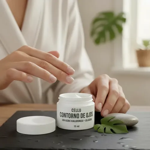 Contorno De Ojos Ácido Hialurónico Para Ojeras Arrugas Crema