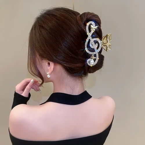 Pinza Para Pelo Con Pedrería Trendy