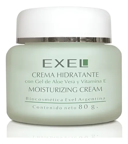 Crema Hidratante Facial Aloe Vera Vitamina E Exel 80 Ml