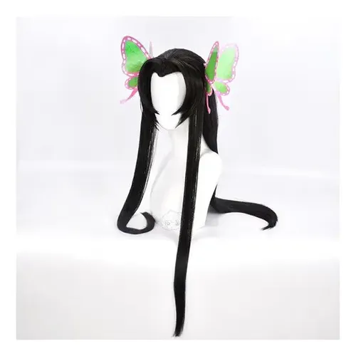 Ee. Qq. Demon Slayer Kanae Kocho Cosplay Peluca Pelo Largo*l
