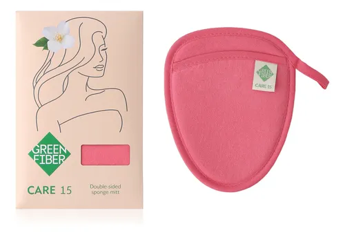 Esponja Manopla Facial Limpiador Exfoliante Care 15 Greenfib