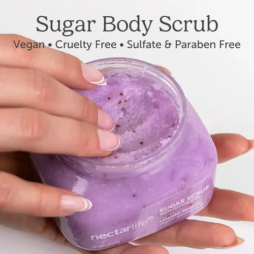 Golosinas De Baño Con Néctar Y Exfoliante Corporal Sugar Con