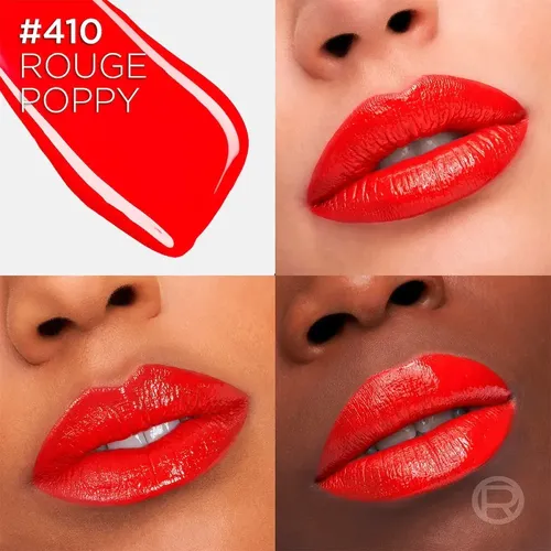 Labial Brillante Laque Resistance De L’oréal Paris Rouge Poppy 410