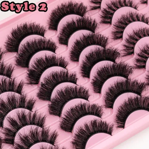 Pestañas Postizas Leafmoon 21 Pares 3 Estilos 8d Volumen