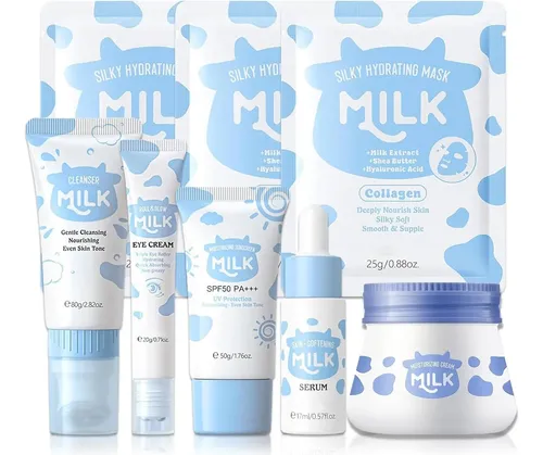 Kit De Cuidado Facial 8 En 1 – Hidratante Para Niñas De 8 A