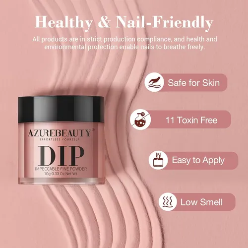 Set De Uñas Azurebeauty Dip Powder, 31 Unidades, Para Manicu
