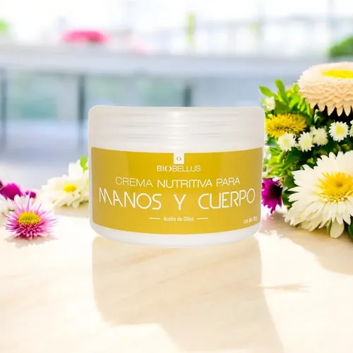 Crema Manos Y Cuerpo Nutritiva Aceite Oliva 250ml Biobellus