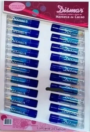 Protector Labial Manteca De Cacao Dismar X 20 Lápices