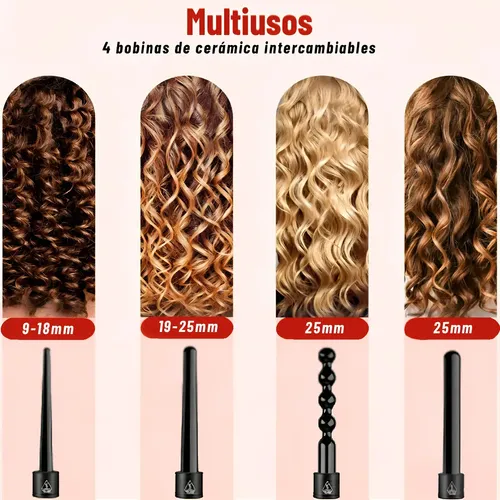Mubooter® Cabello 4 En 1 Ferro Tenazas Planchacal