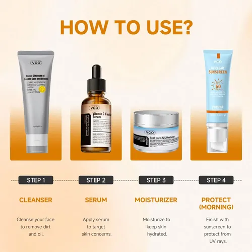 Sérum Facial Vgo Con Vitamina C De Hidratación Profunda, Paq