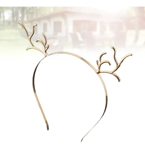 2 Diademas Navideñas Con Cuernos Para El Pelo, Adorables Y E