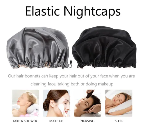 Gorros Elásticos Para Dormir, Gorros De Dormir De Doble Capa