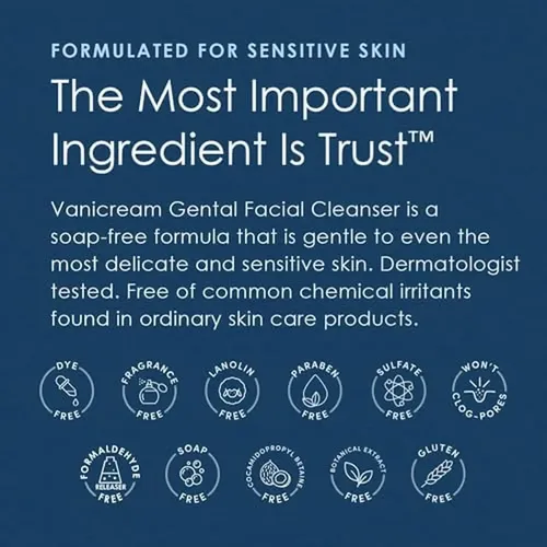 Limpiador Facial Suave Vanicream, 8 Onzas Líquidas (paquete  Sensible