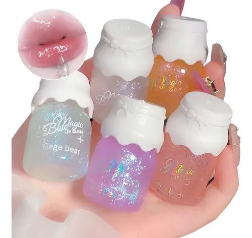 Gege Bear Magic Bow Lip Gloss Brillo Labial Honey C/ Glitter