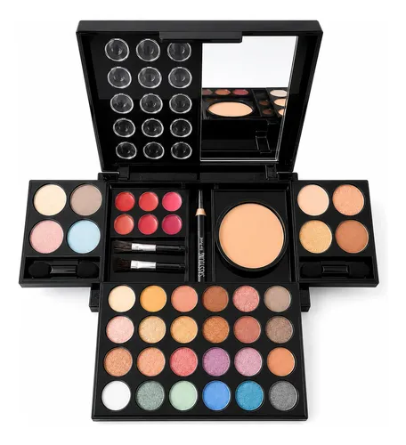 Mini Paleta De Maquillaje Todo En Uno Compacto Con Espejo