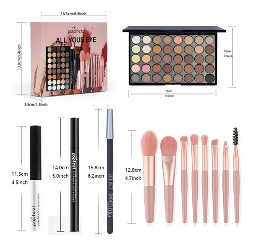 Set De Maquillaje De Ojos Paleta De Sombras De Ojos De Tonos