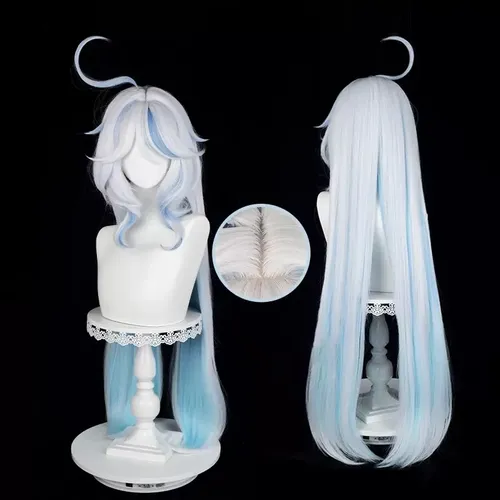 Peluca Cosplay Genshin Impact Furina Focalors Para Juego