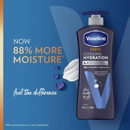 Loción Hidratante Refrescante De Vaselina Para Hombres, 3 En