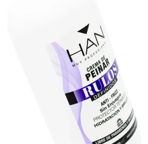 Han Rulos Definidos Crema De Peinar Protector Térmico 500ml