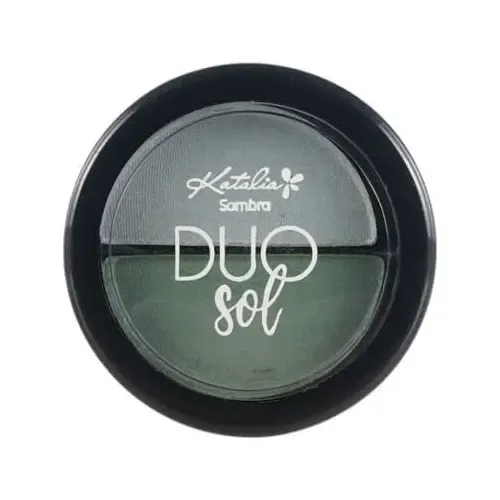 Sombra De Ojos Compacta Duo Sol Katalia Color 37- Verde Fuerte