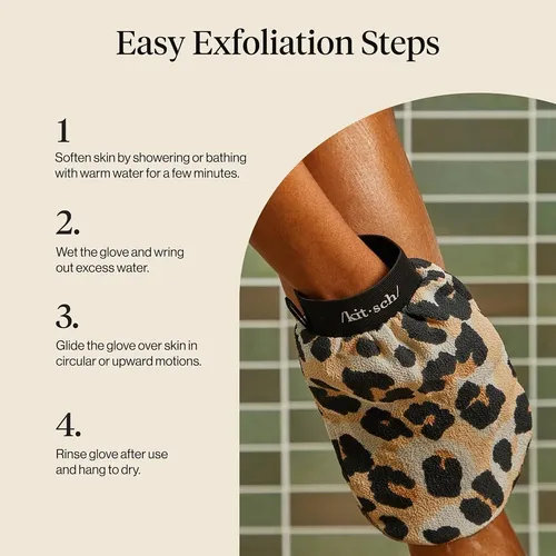 Guante Exfoliante Kitsch Leopardo 1ud