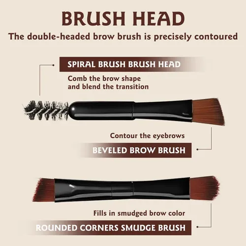 3color Eyebrow Powder Black Brown Lift Eyebrow Waterproof Co