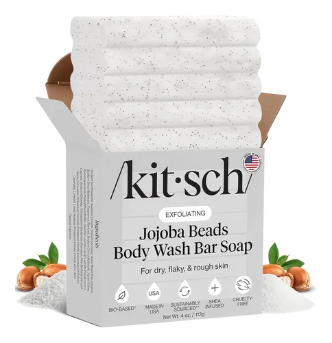 Barra De Baño Kitsch Con Perlas De Jojoba, Manteca De Karité