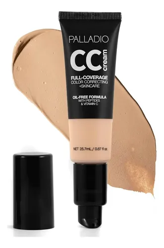 Crema Cc Palladio 25.7 Ml Claro 20w, Cobertura Total Y