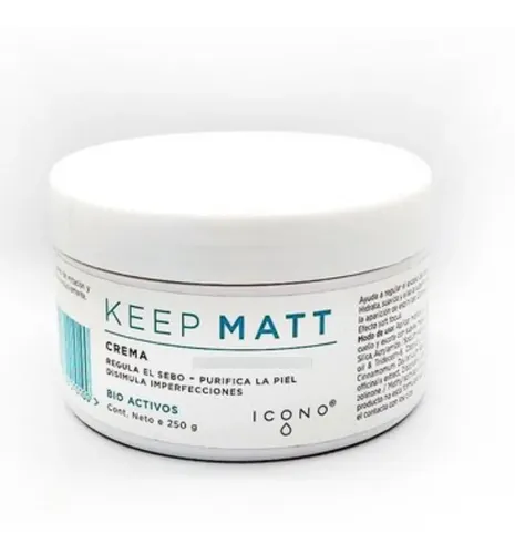 Crema Facial Keep Matt Control Sebo Anti Brillo Icono X 250g