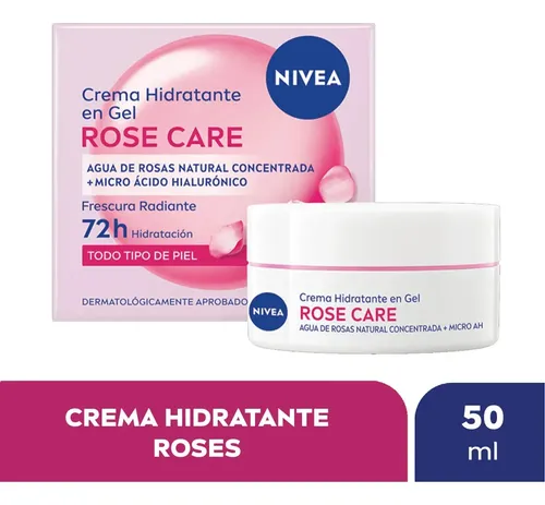 NIVEA Rose Care Crema Facial Hidratante En Gel 50ml